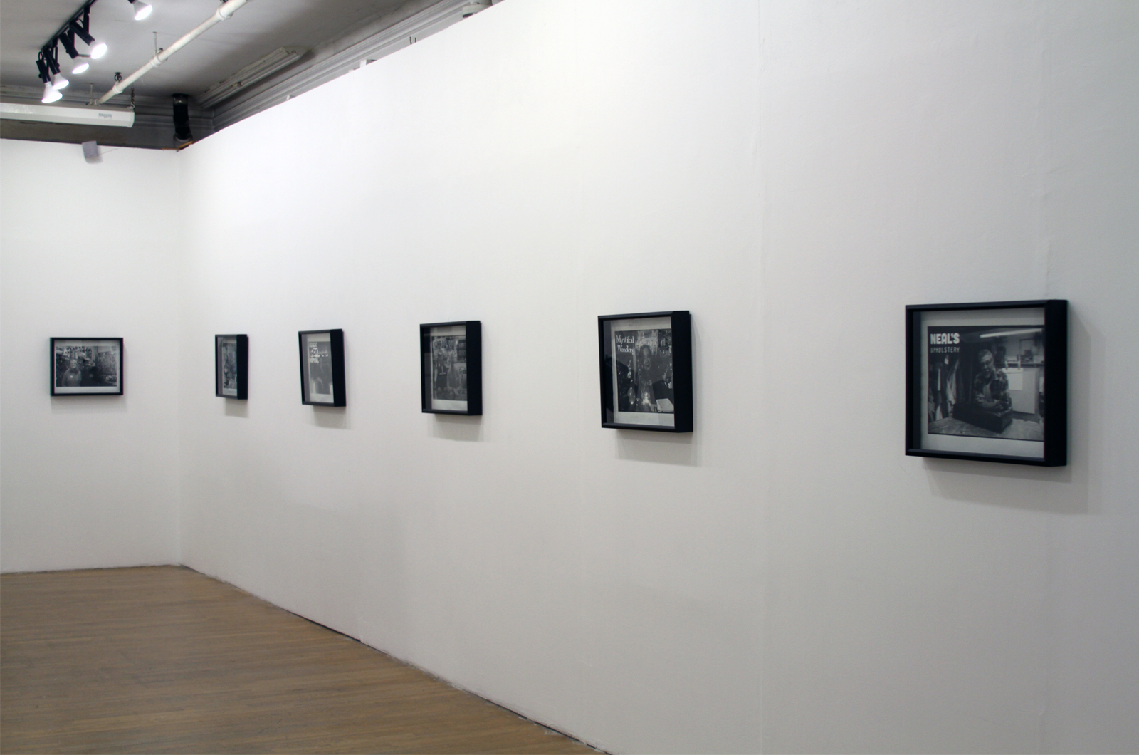 Installation view of Old Timers: Small Box in the 21st Century by Raul Barquet & Alyssa Rapp