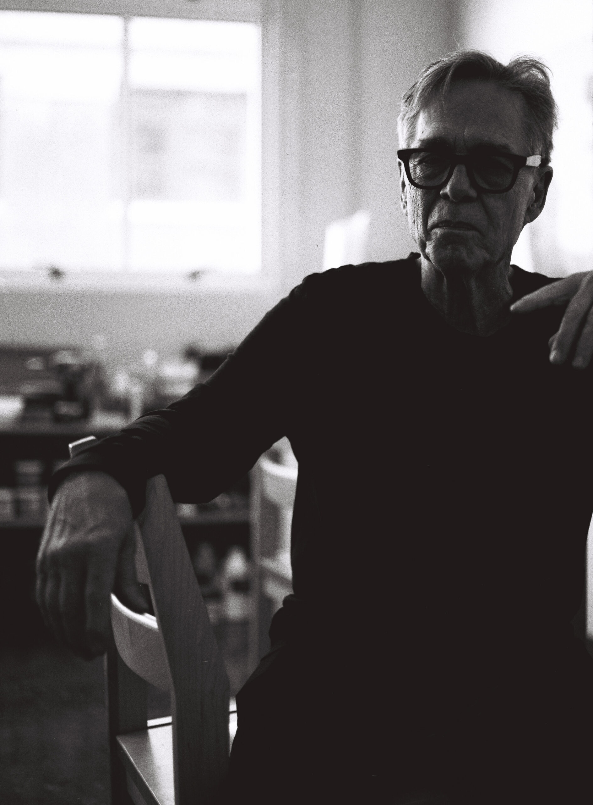 Photo of George Goodridge in his study by Raul Barquet